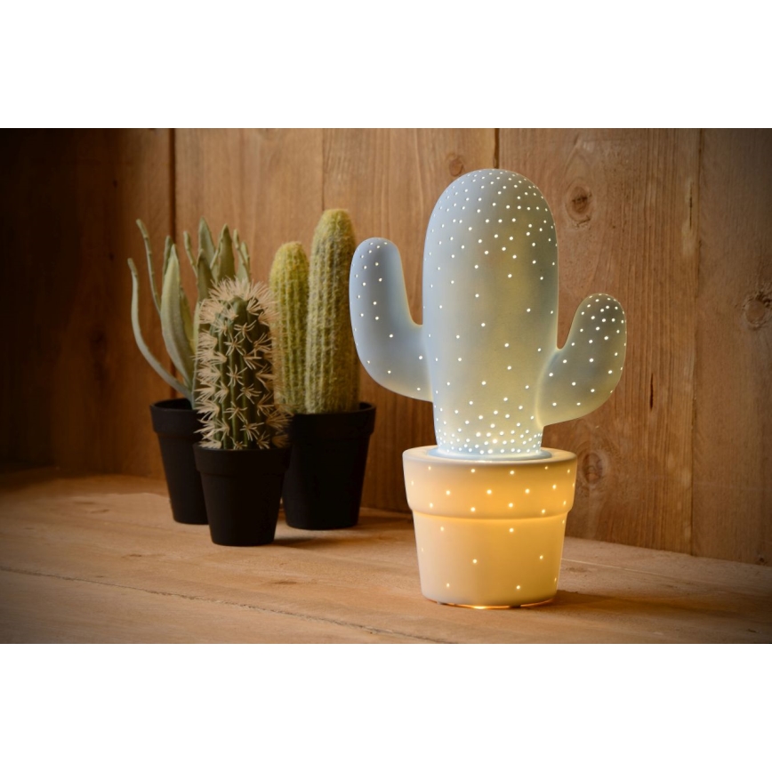 Lucide 13513/01/68 - Stolní lampa CACTUS 1xE14/40W/230V modrá