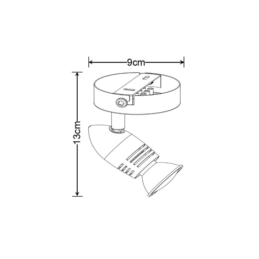 Lucide 13955/05/03 - LED bodové svítidlo CARO-LED 1xGU10/5W/230V bronz