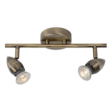 Lucide 13955/10/03 - LED bodové svítidlo CARO-LED 2xGU10/5W/230V bronz