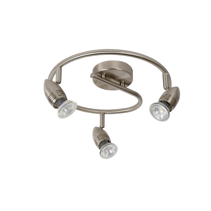 Lucide 13955/14/12 - LED bodové svítidlo CARO-LED 3xGU10/5W/230V matný chrom