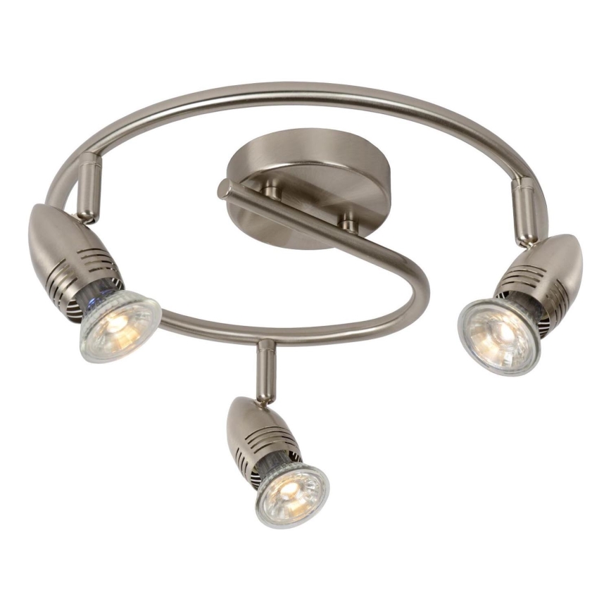 Lucide 13955/14/12 - LED bodové svítidlo CARO-LED 3xGU10/5W/230V matný chrom