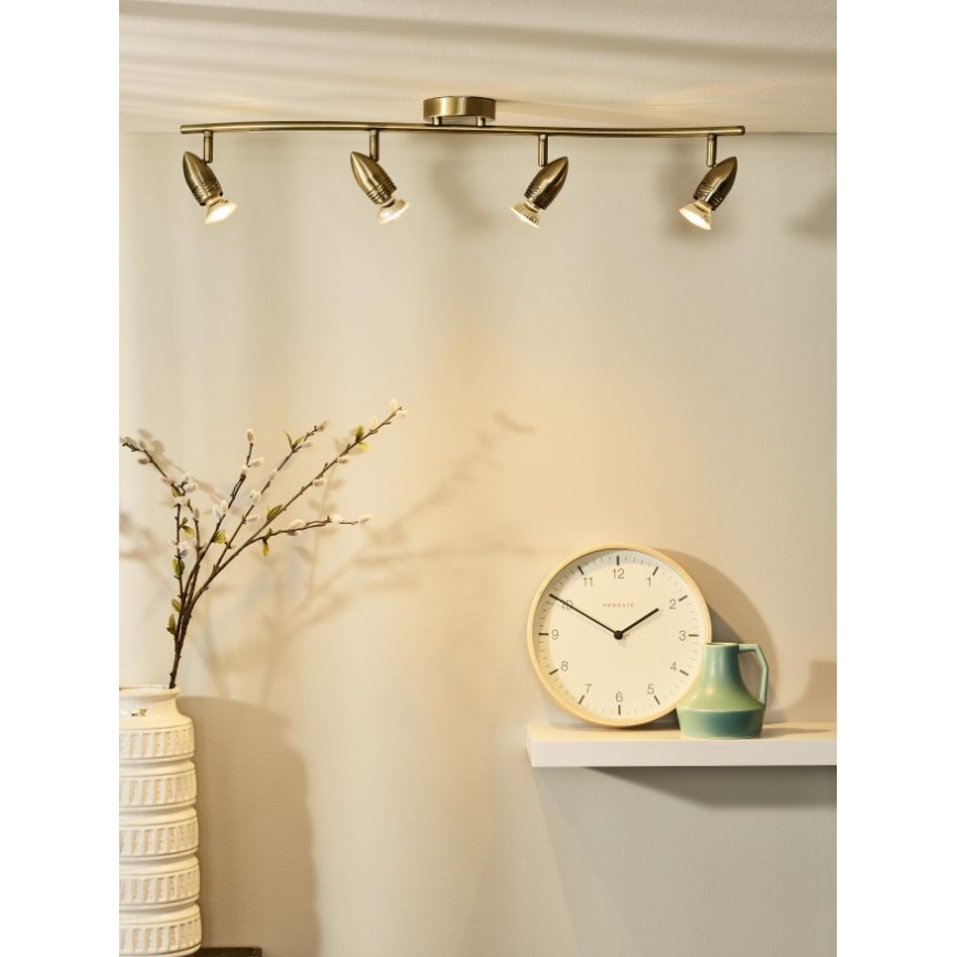Lucide 13955/20/03 - LED bodové svítidlo CARO-LED 4xGU10/5W/230V bronz
