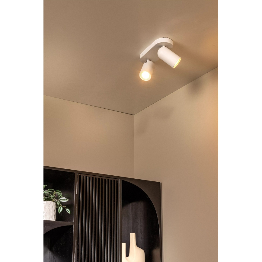 Lucide 13958/02/31 - Bodové svítidlo PUNCH 2xGU10/35W/230V bílá