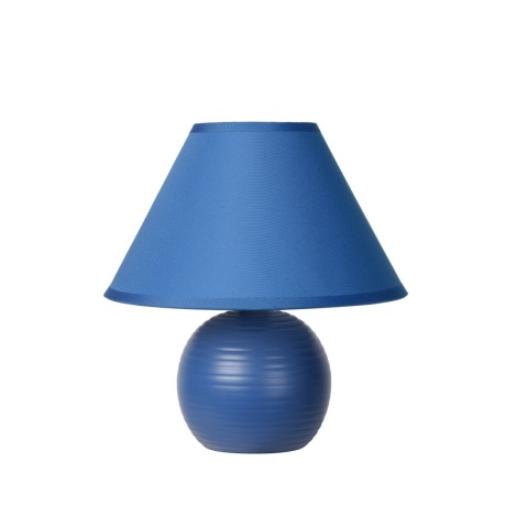 Lucide 14550/81/35 - Stolní lampa KADDY 1xE14/40W/230V modrá