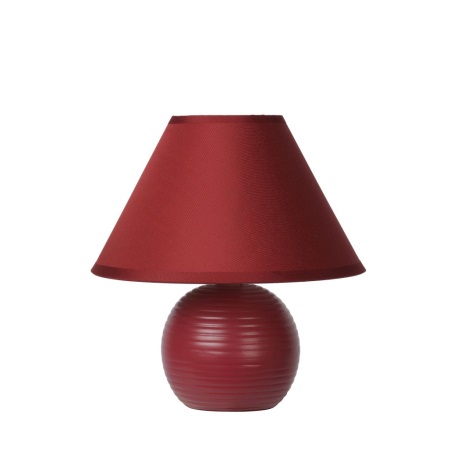 Lucide 14550/81/57 - Stolní lampa KADDY 1xE14/40W/230V červená