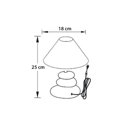 Lucide 14560/81/39 - Stolní lampa KARLA 1xE14/40W/230V růžová