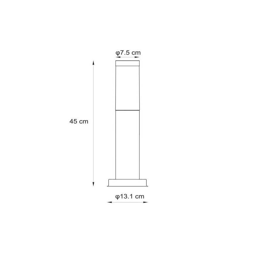 Lucide 14863/45/12 - Venkovní lampa KIBO 1xE27/20W/230V IP44