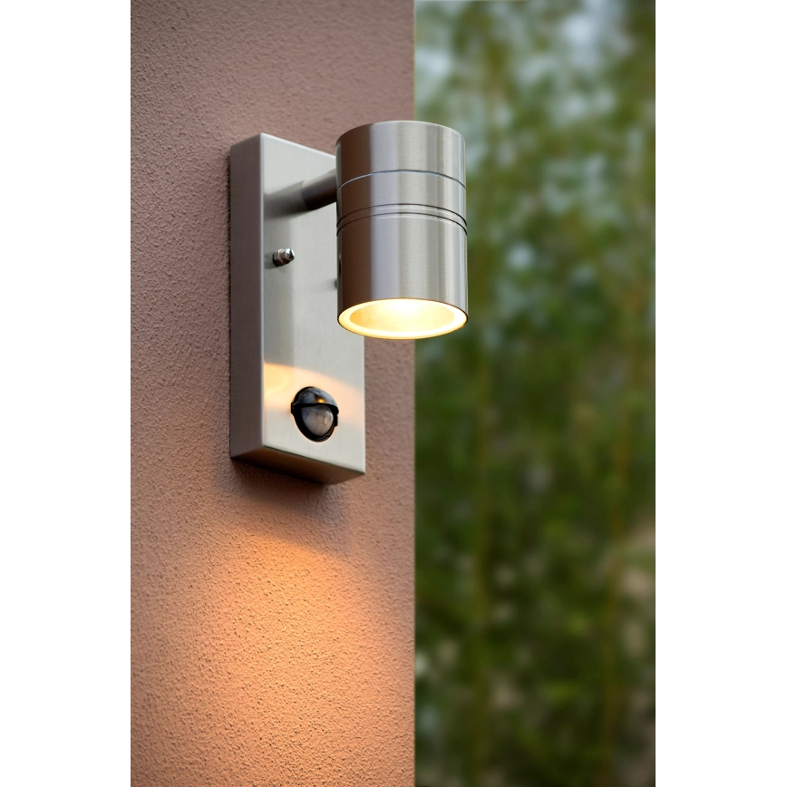 Lucide 14866/05/12 - LED Venkovní svítidlo se senzorem ARNE-LED 1xGU10/5W/230V IP44