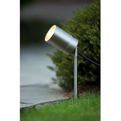 Lucide 14868/05/12 - LED Venkovní lampa ARNE-LED 1xGU10/5W/230V matný chrom IP44