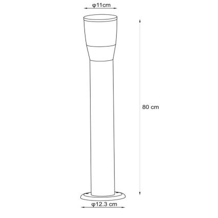 Lucide 14892/80/30 - Venkovní lampa NINKE 1xGU10/5W/230V IP54