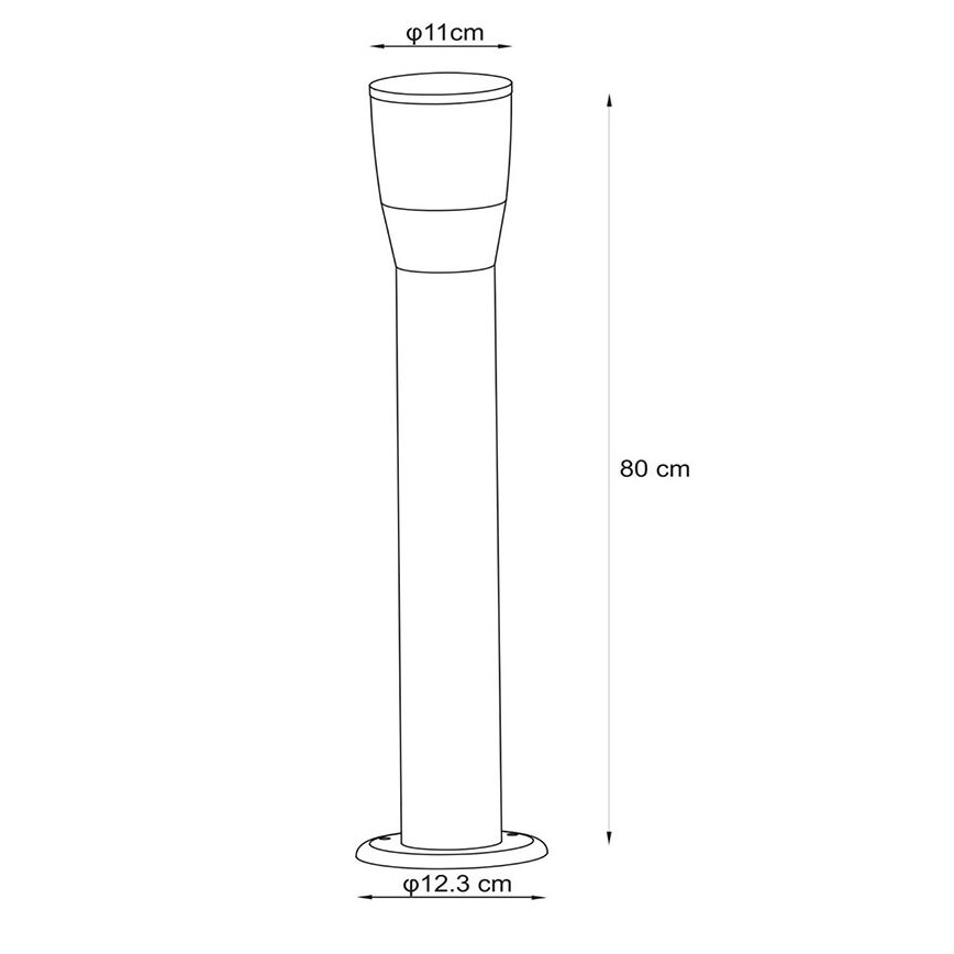 Lucide 14892/80/30 - Venkovní lampa NINKE 1xGU10/5W/230V IP54
