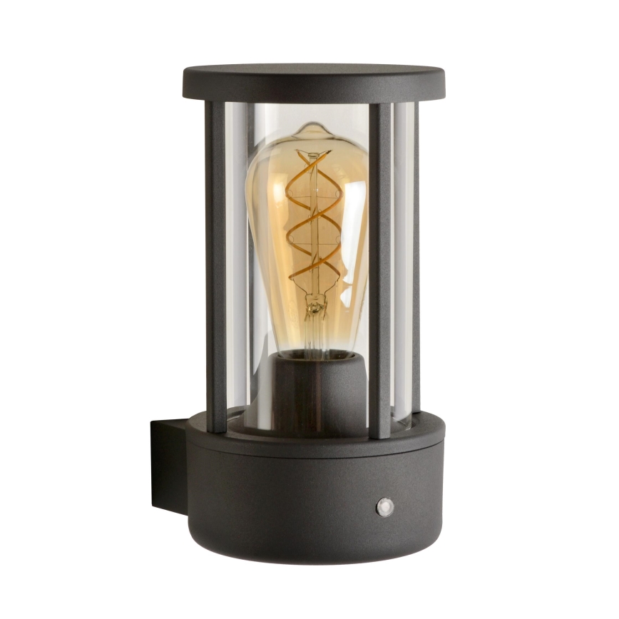 Lucide 14893/01/30 - Venkovní nástěnné svítidlo se senzorem soumraku LORI 1xE27/15W/230V IP44