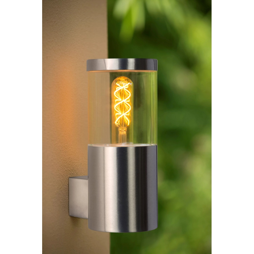 Lucide 14899/01/12 - Venkovní nástěnné svítidlo FEDOR 1xE27/40W/230V IP44 matný chrom