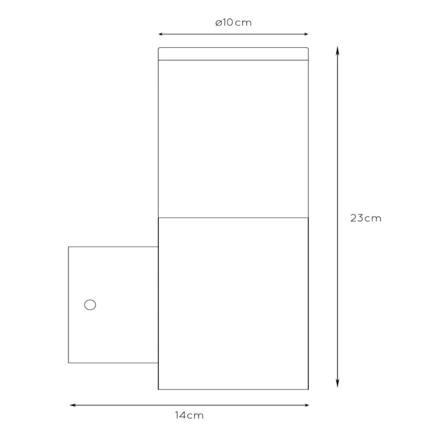 Lucide 14899/01/12 - Venkovní nástěnné svítidlo FEDOR 1xE27/40W/230V IP44 matný chrom