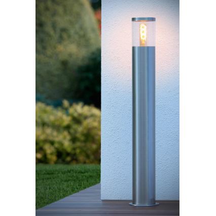 Lucide 14899/80/12 - Venkovní lampa FEDOR 1xE27/40W/230V IP44 79 cm matný chrom
