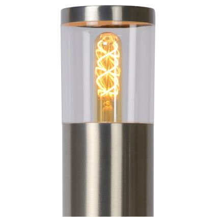 Lucide 14899/80/12 - Venkovní lampa FEDOR 1xE27/40W/230V IP44 79 cm matný chrom