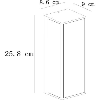 Lucide 15802/01/30 - Venkovní nástěnné svítidlo DUKAN 1xE27/15W/230V IP65 černá