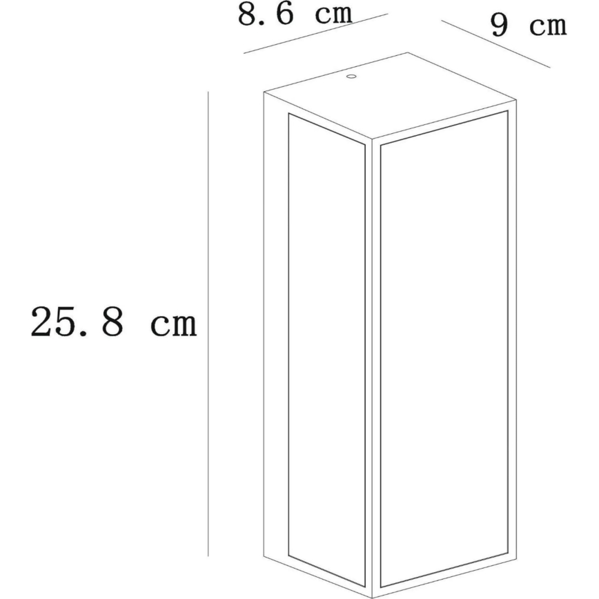 Lucide 15802/01/30 - Venkovní nástěnné svítidlo DUKAN 1xE27/15W/230V IP65 černá