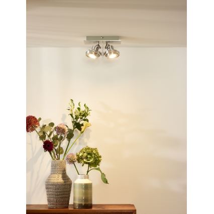 Lucide 17906/11/12 - LED Stmívatelné bodové svítidlo LANDA 2xGU10/5W/230V matný chrom