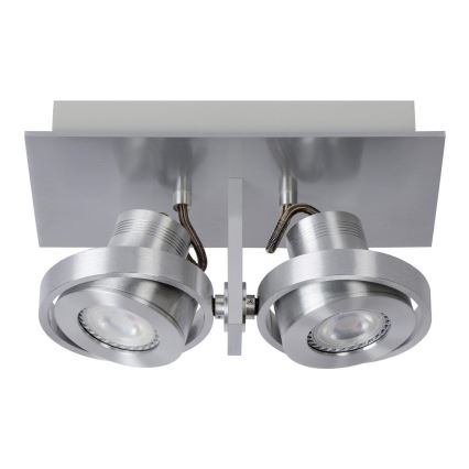 Lucide 17906/11/12 - LED Stmívatelné bodové svítidlo LANDA 2xGU10/5W/230V matný chrom