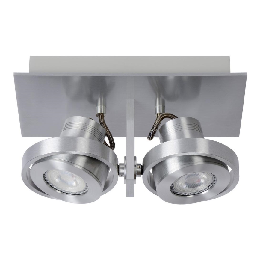 Lucide 17906/11/12 - LED Stmívatelné bodové svítidlo LANDA 2xGU10/5W/230V matný chrom