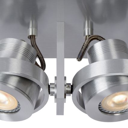 Lucide 17906/11/12 - LED Stmívatelné bodové svítidlo LANDA 2xGU10/5W/230V matný chrom