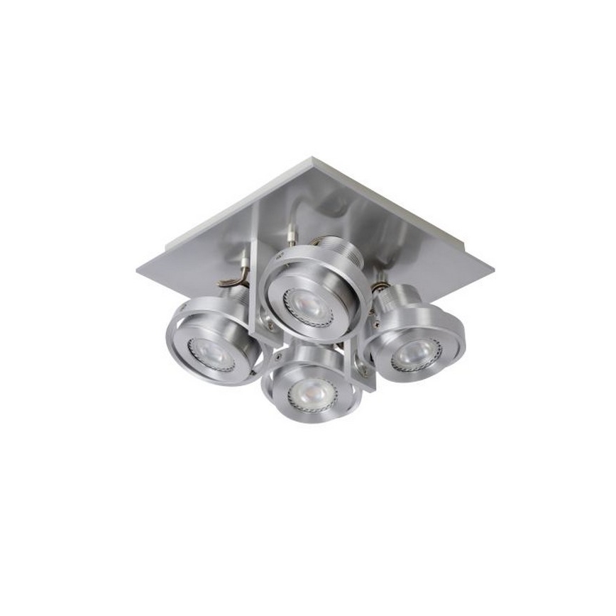 Lucide 17906/21/12 - LED Stmívatelné bodové svítidlo LANDA 4xGU10/5W/230V matný chrom