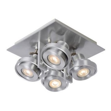 Lucide 17906/21/12 - LED Stmívatelné bodové svítidlo LANDA 4xGU10/5W/230V matný chrom