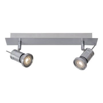 Lucide 17990/10/12 - LED bodové svítidlo TWINNY-LED 2xGU10/4,5W/230V matný chrom