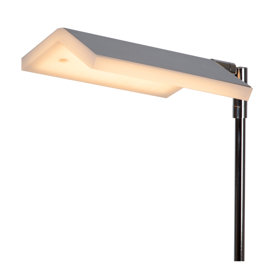 Lucide 19730/10/11 - LED Stmívatelná stojací lampa AARON LED/12W/230V lesklý chrom