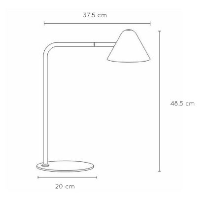 Lucide 20515/05/30 - Stolní lampa DEVON LED/5W/230V černá