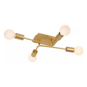 Lucide 21118/04/02 - Přisazený lustr LESTER 4xE27/40W/230V zlatá