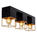 Lucide 21120/03/30 - Stropní svítidlo RIXT 3xE27/40W/230V černá
