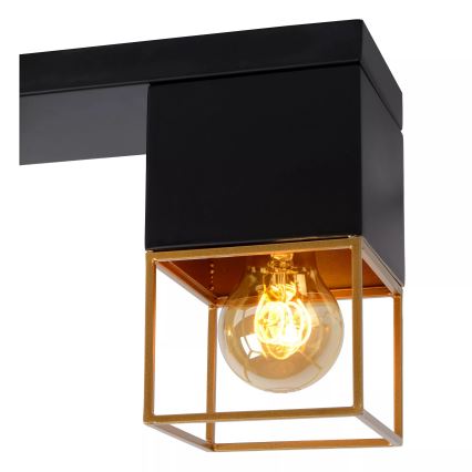 Lucide 21120/03/30 - Stropní svítidlo RIXT 3xE27/40W/230V černá