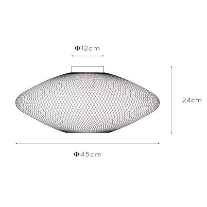 Lucide 21123/45/02 - Stropní svítidlo MESH 1xE27/40W/230V mosaz