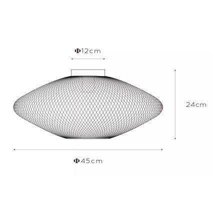 Lucide 21123/45/30 - Stropní svítidlo MESH 1xE27/40W/230V černá