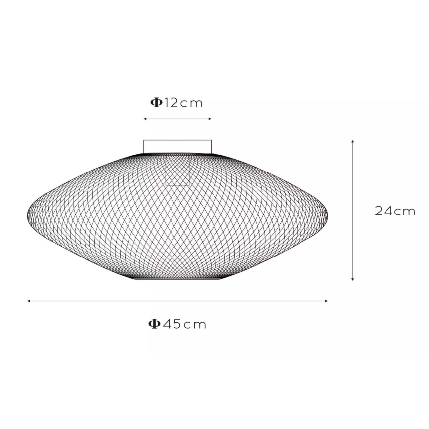 Lucide 21123/45/30 - Stropní svítidlo MESH 1xE27/40W/230V černá