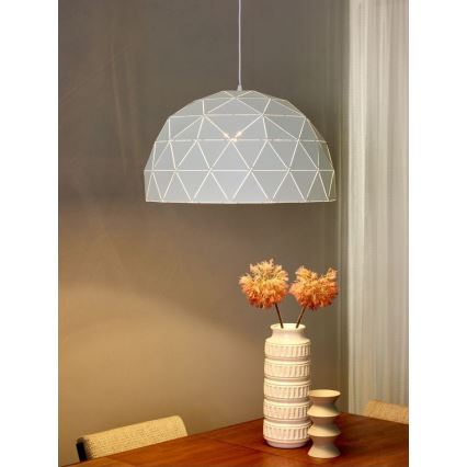 Lucide 21409/60/31 - Závěsné svítidlo OTONA 1xE27/60W/230V bílé