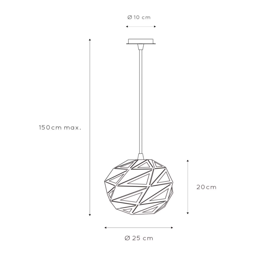 Lucide 21415/25/31 - Lustr na lanku MALUNGA 1xE27/60W/230V
