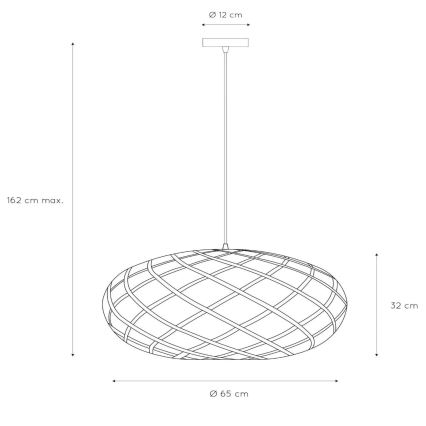 Lucide 21417/65/30 - Lustr na lanku WOLFRAM 1xE27/60W/230V