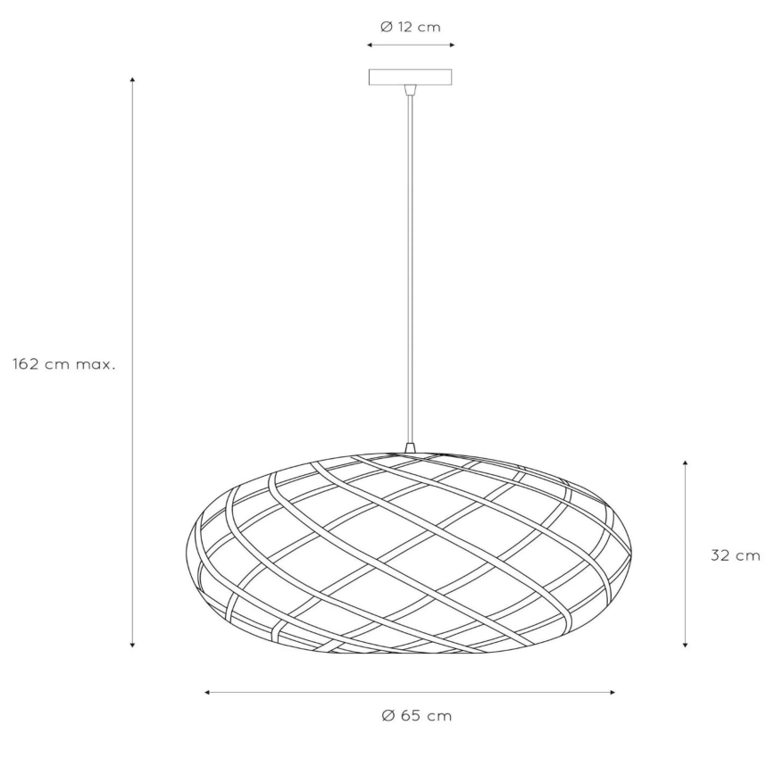 Lucide 21417/65/30 - Lustr na lanku WOLFRAM 1xE27/60W/230V