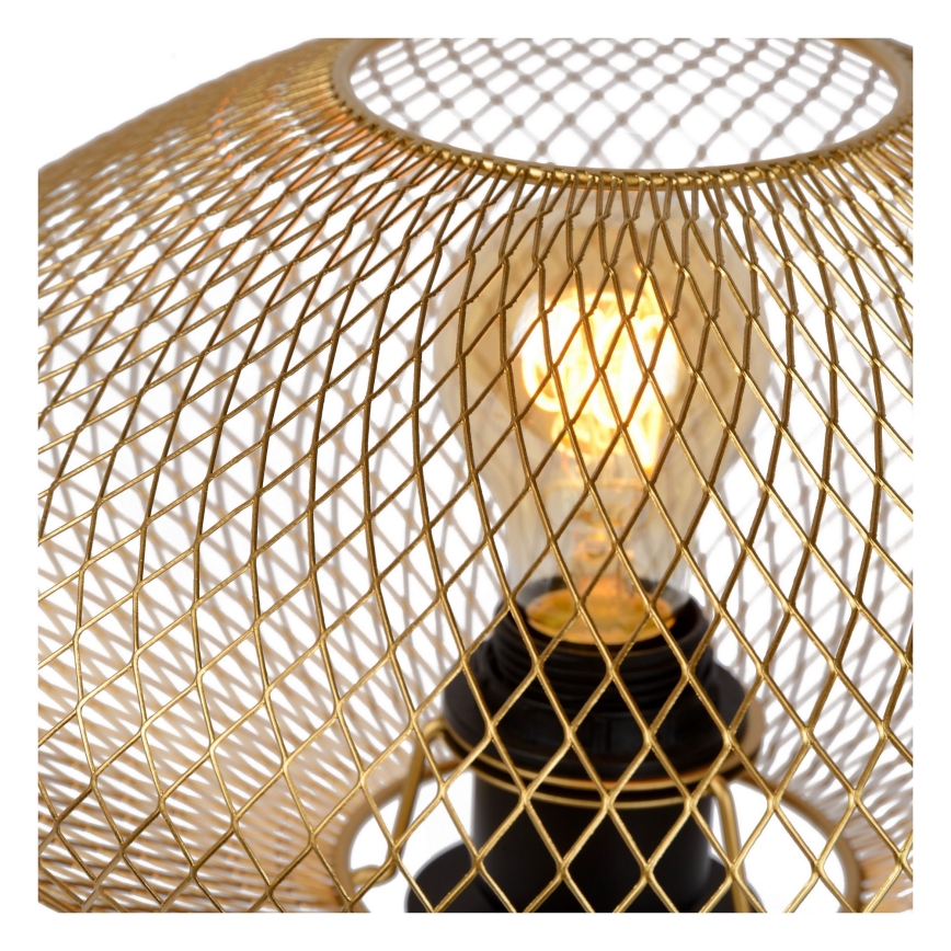 Lucide 21523/01/02 - Stolní lampa MESH 1xE27/40W/230V mosaz