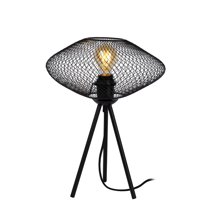 Lucide 21523/01/30 - Stolní lampa MESH 1xE27/40W/230V černá