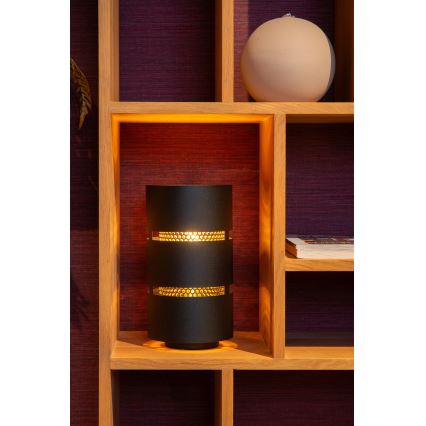 Lucide 21533/01/30 - Stolní lampa ROSAS 1xE27/40W/230V černá