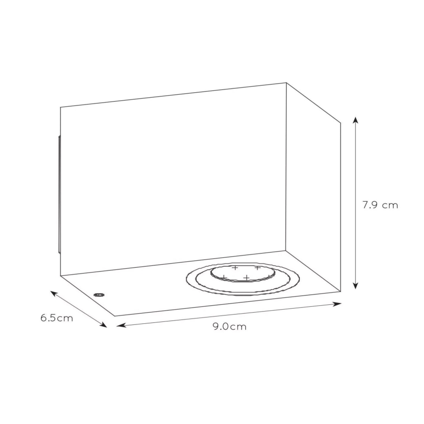 Lucide 22860/05/31 - LED Stmívatelné venkovní nástěnné svítidlo ZORA 1xGU10/5W/230V IP44