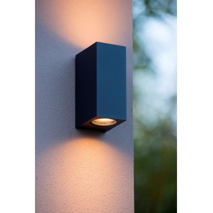 Lucide 22860/10/30 - LED Stmívatelné venkovní nástěnné svítidlo ZORA 2xGU10/5W/230V IP44