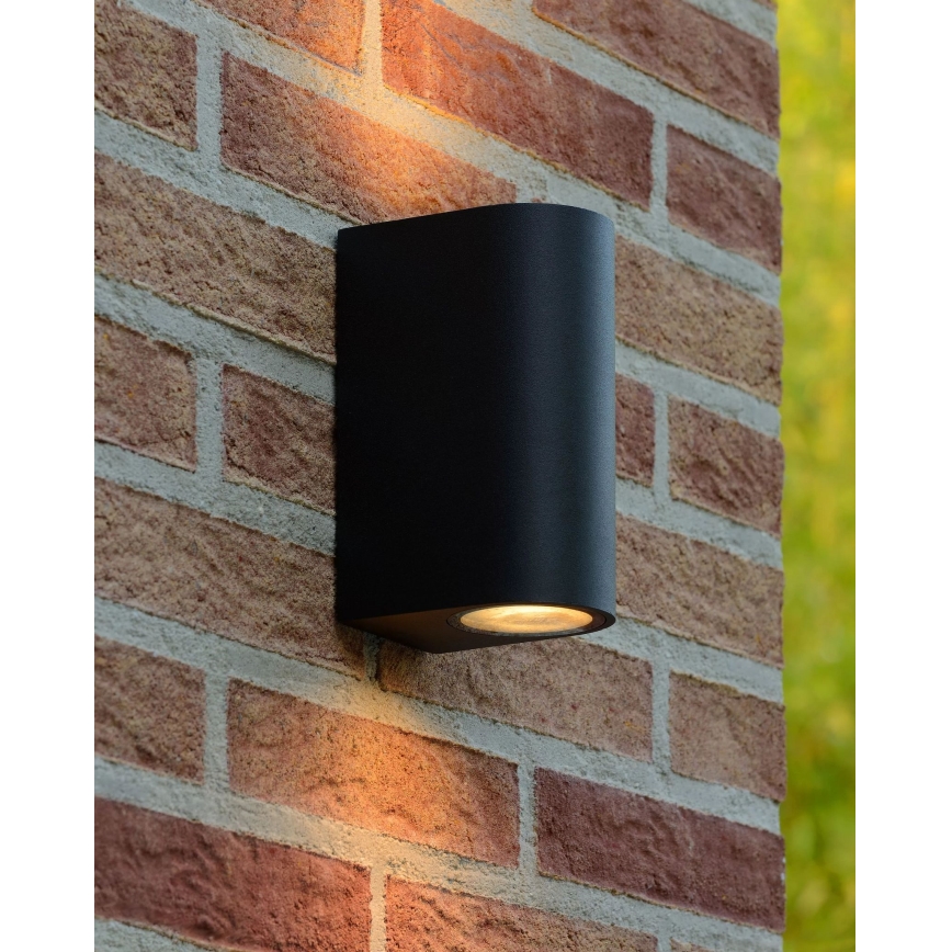 Lucide 22861/10/30 - LED Stmívatelné venkovní nástěnné svítidlo ZORA 2xGU10/5W/230V IP44