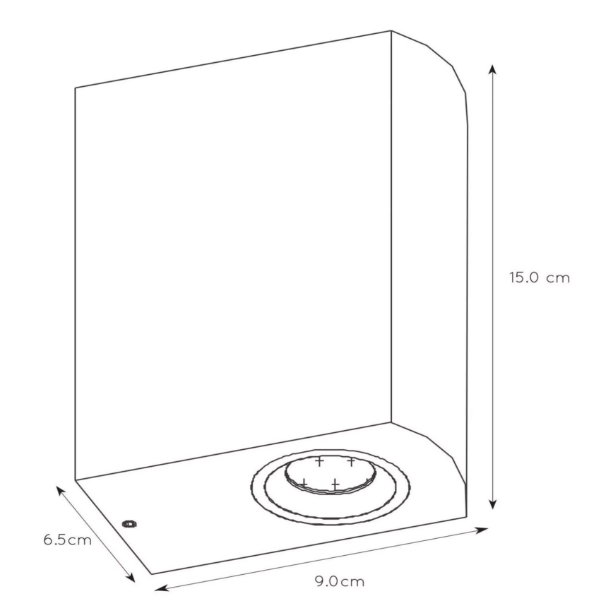 Lucide 22861/10/30 - LED Stmívatelné venkovní nástěnné svítidlo ZORA 2xGU10/5W/230V IP44