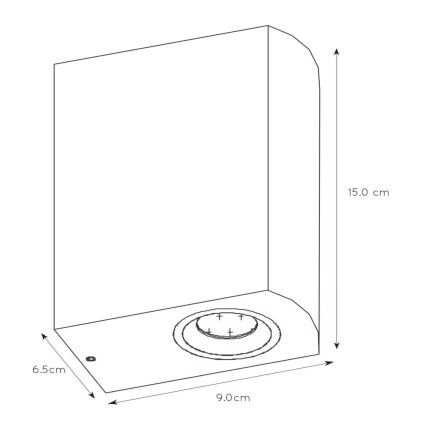 Lucide 22861/10/31 - LED Stmívatelné venkovní nástěnné svítidlo ZORA 2xGU10/5W/230V IP44