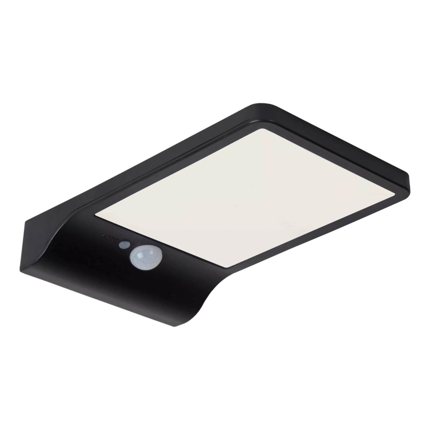 Lucide 22862/04/30 - LED Solární nástěnné svítidlo se senzorem BASIC LED/3W/1,2V IP44 2000 mAh